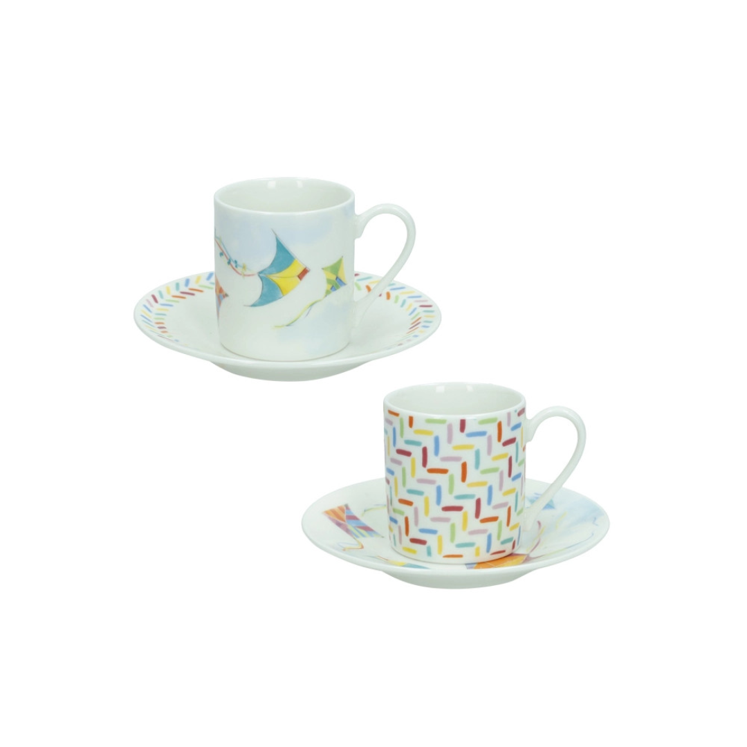 TAZZINA CAFFE' ARIA SET 2 PZ NEW BONE CHINA