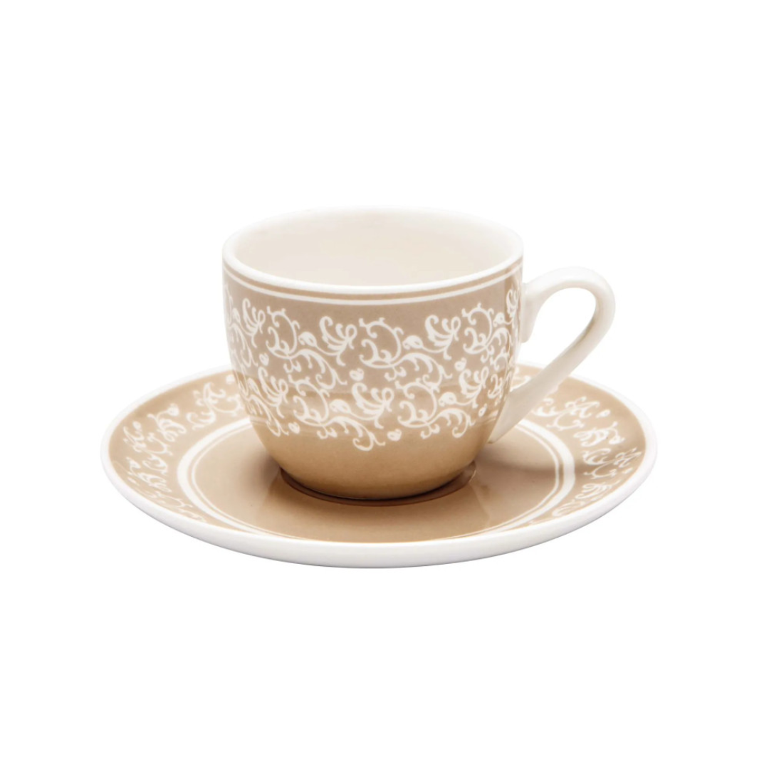TAZZINA CAFFE' RICCIOLI DI FATA SET 2 PZ PORCELLANA
