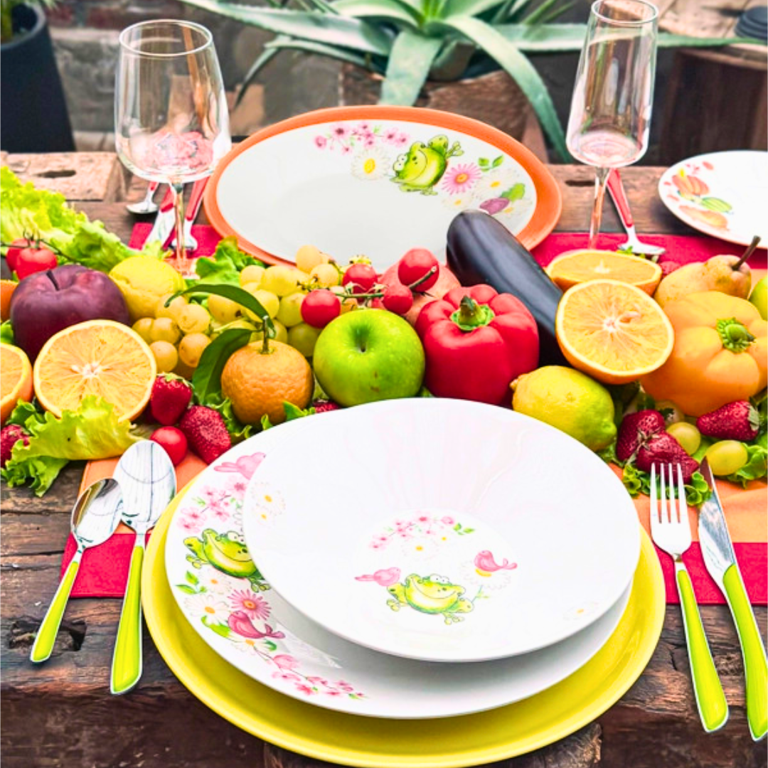 TAVOLA 12 PZ 4 STAGIONI PORCELLANA