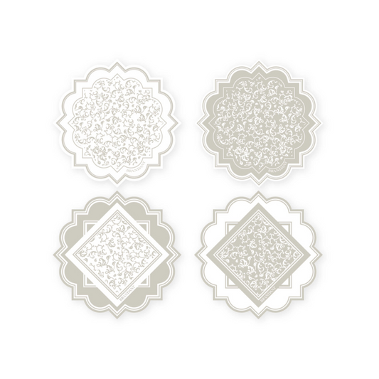DECORATION RICCIOLI DI FATA SET 4PZ CERAMICA/SUGHERO