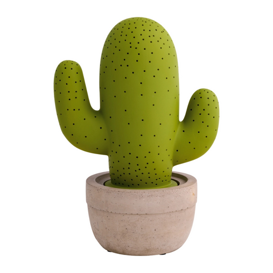 LAMPADA CACTUS VERDE/SABBIA PORCELLANA