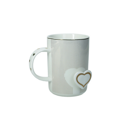 MUG AMORE MIO RIGHE NEW BONE CHINA
