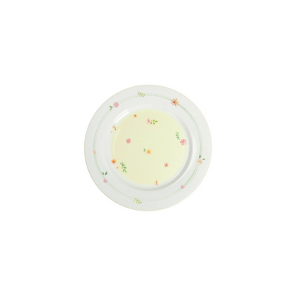 TAVOLA 18 PZ POLLINE GIALLO NEW BONE CHINA