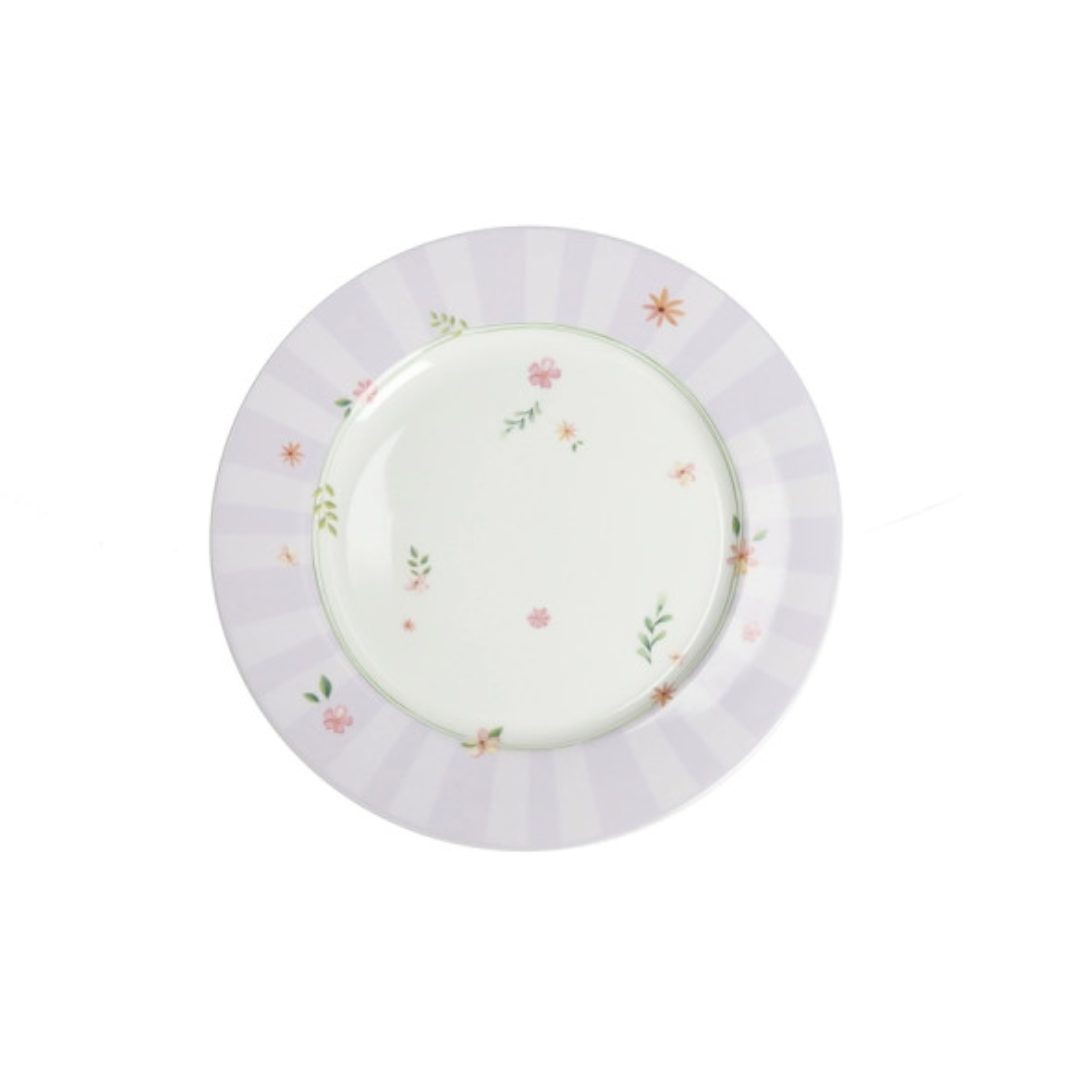 TAVOLA 18 PZ POLLINE LILLA NEW BONE CHINA