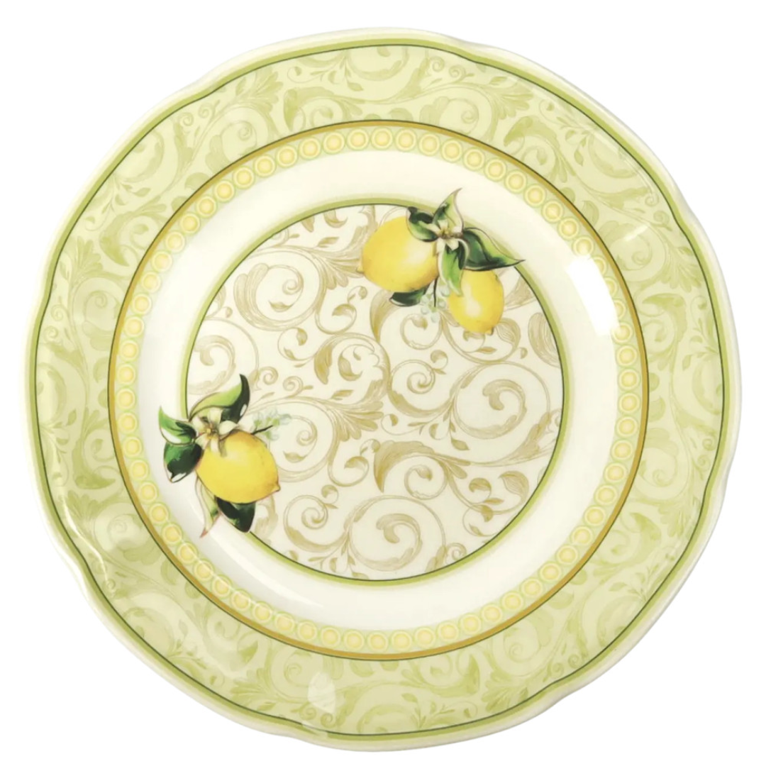 TAVOLA 18 PEZZI LIMONI NEW BONE CHINA