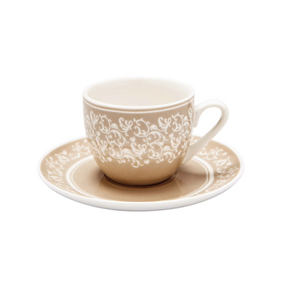 TAZZINA CAFFE' RICCIOLI DI FATA SET 2 PZ PORCELLANA