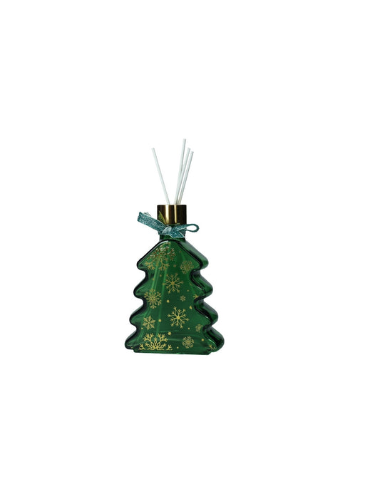 Diffusore di fragranza bianco Natale colori assortiti vetro con bastoncini