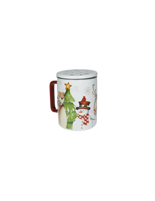 Mug racconti con tappo e filtro new bone china/inox