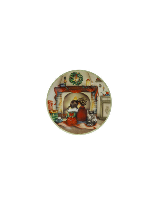 Piattino cuccioli (bimbi caminetto) porcellana