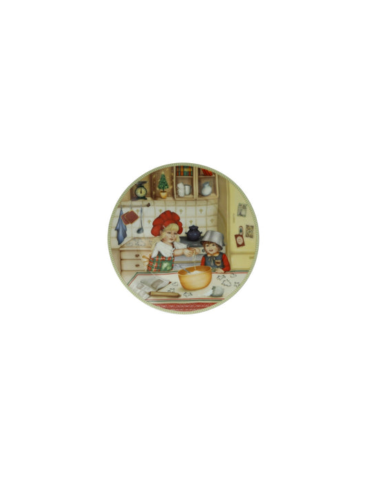Piattino cuccioli (bimbi pasticceri) porcellana