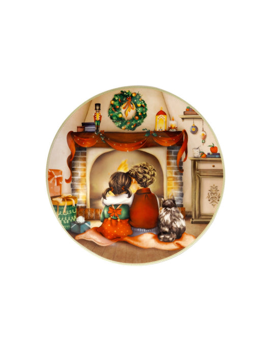Piatto cuccioli (bimbi caminetto) porcellana