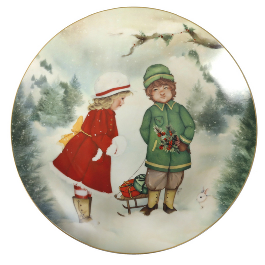 PIATTO CUCCIOLI (BIMBI ROMANTICI) PORCELLANA