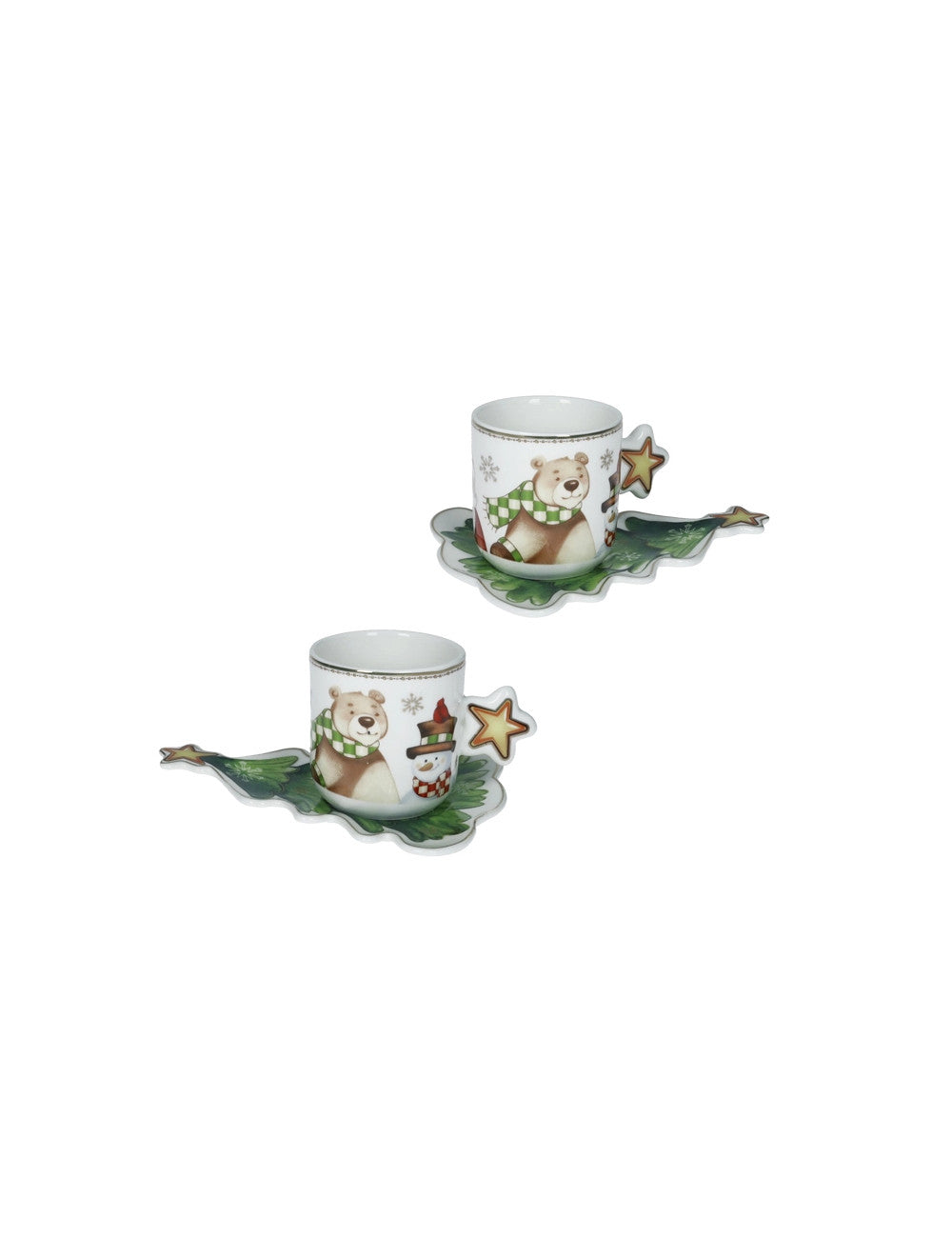Tazzina caffè racconti set 2 pz new bone china
